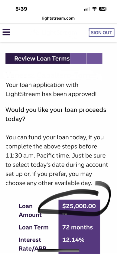 Approval screenshot