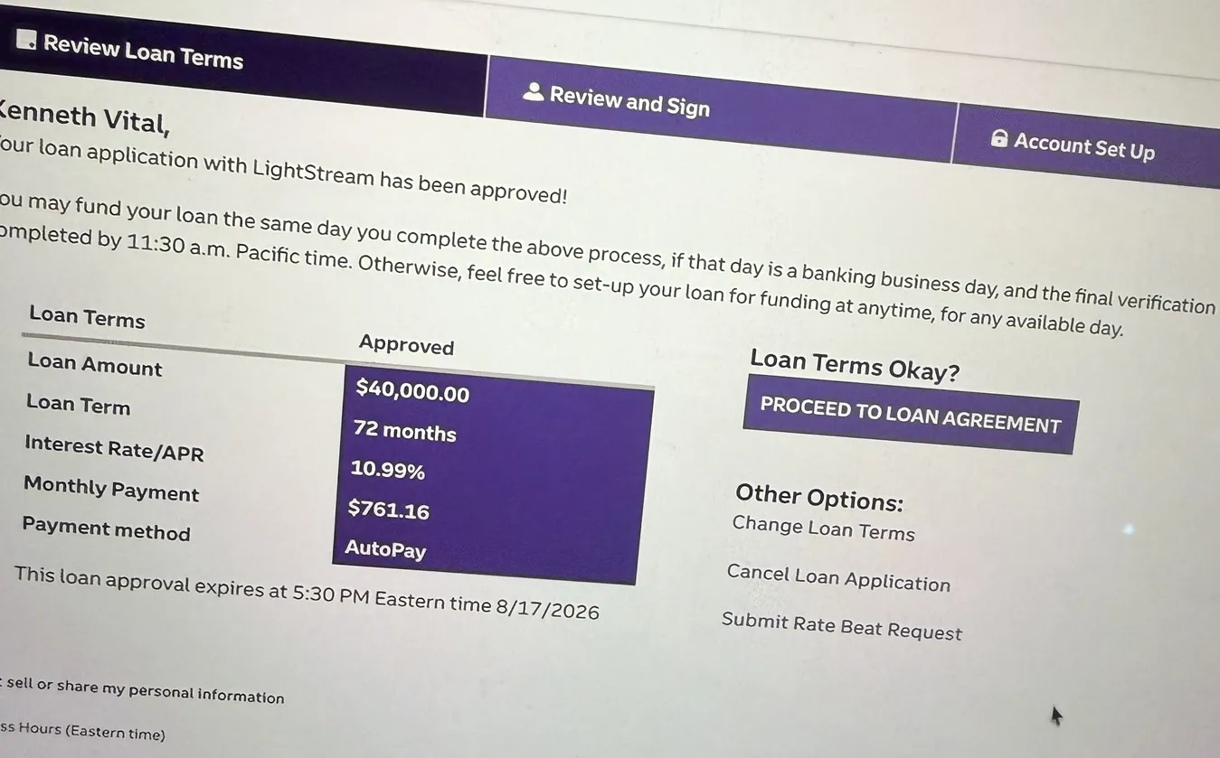 Approval screenshot